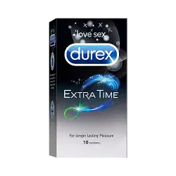 DUREX EXTRA TIME CONDOMS 10 PCS