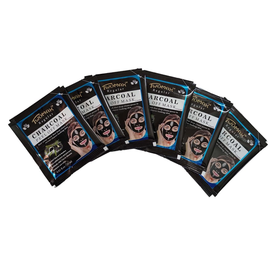 TWOMAX REGULAR CHARCOAL PEEL OFF MASK ( PACK OF 6)