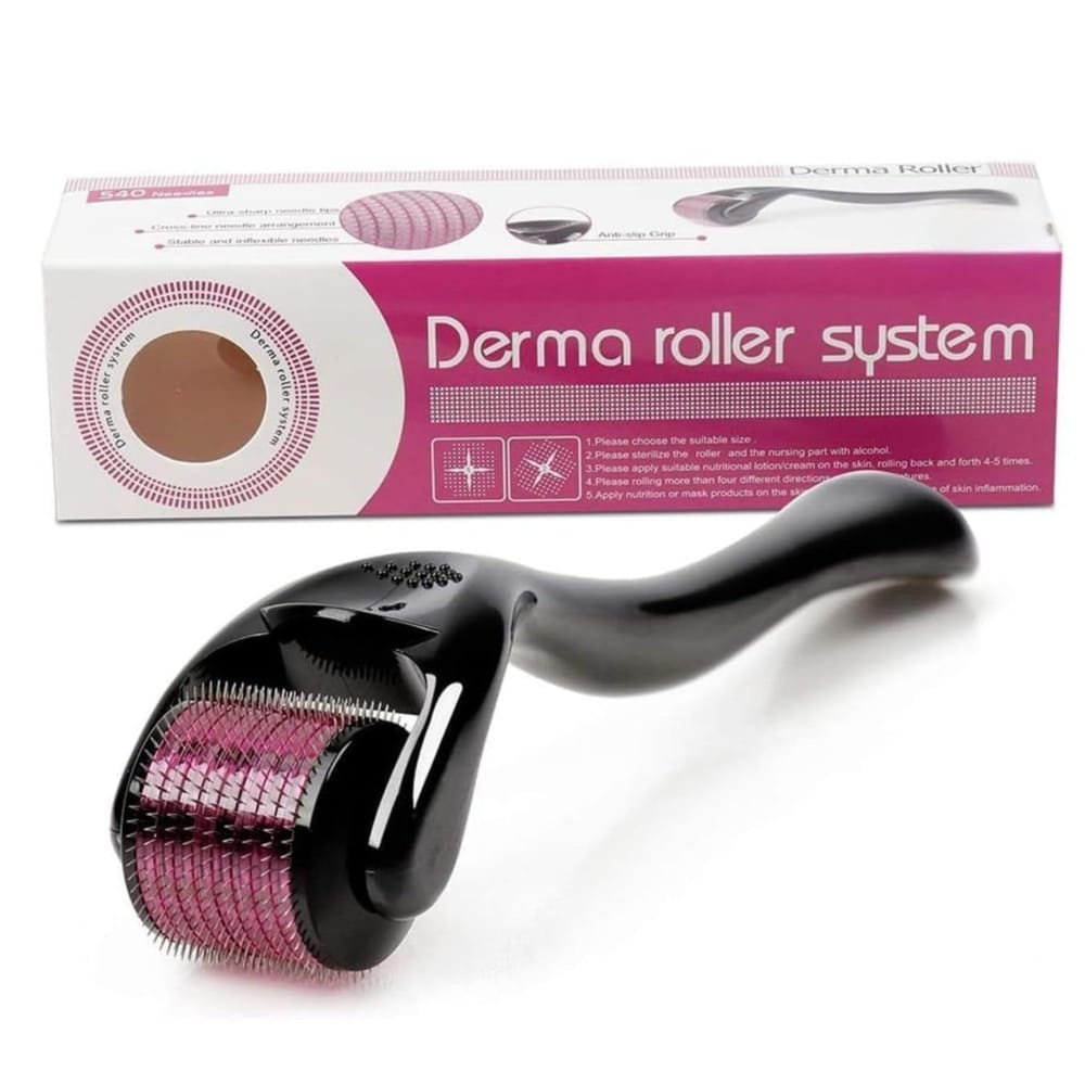 Derma Roller For Hair Growth 0.5 mm With 540 | Safe & Effective to Use for Men & Women