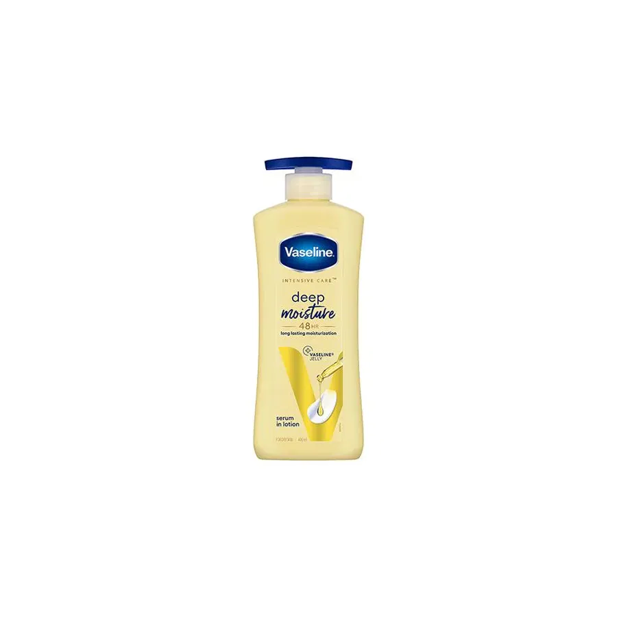 Vaseline Intensive Care Deep Moisture Body Lotion Dry Skin Pure Oat Extract For Healthy, Glowing Skin 400 ml
