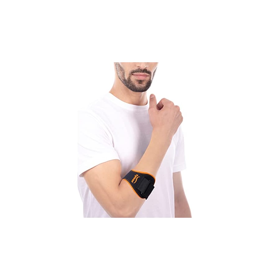 TYNOR TENNIS ELBOW SUPPORT, BLACK, MEDIUM, 1 UNIT