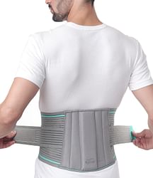 TYNOR LUMBO SACRAL BELT, GREY, LARGE, 1 UNIT