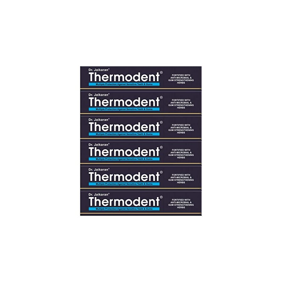 DR. JAIKARAN THERMODENT SENSITIVE CARE HERBAL TOOTHPASTE WITH NO ARTIFICIAL FLAVOUR, NO PARABENS- 100G (PACK OF 6)