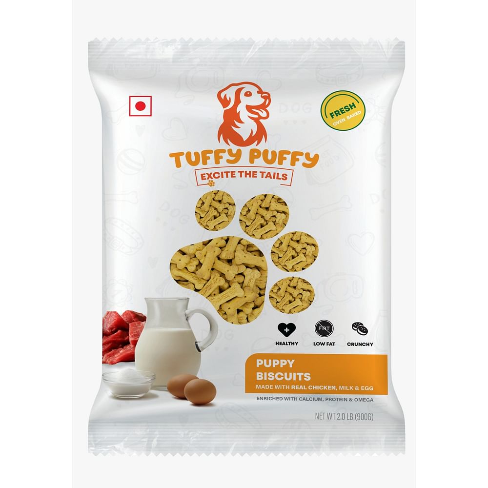 Dog Biscuits For Puppy, Real Chicken Flavor  - Suitable for All Breeds