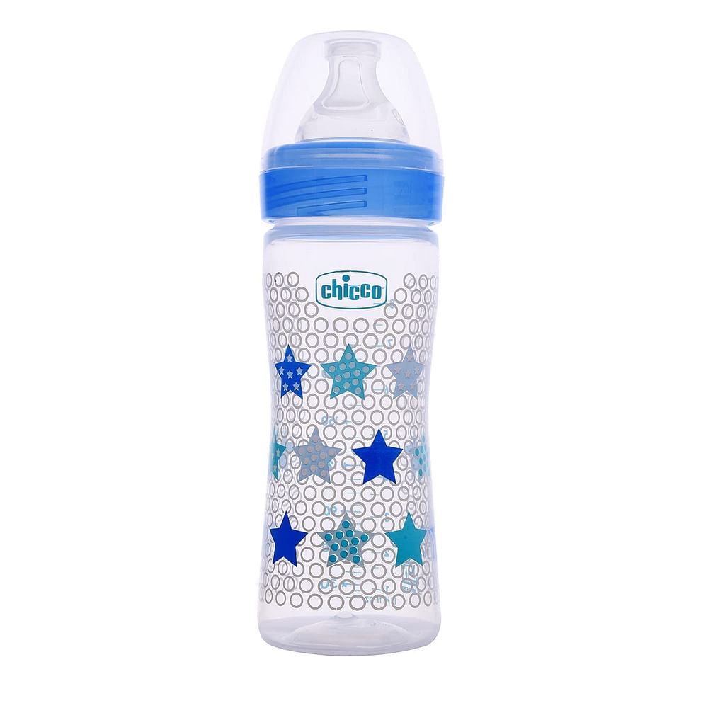 BUY CHICCO BABY FEEDING BOTTLE FAST - BLUE, 4M+