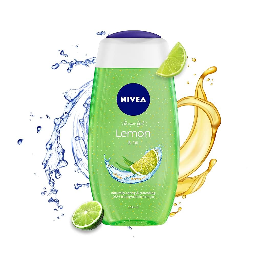 NIVEA BATH CARE LEMON AND OIL SHOWER GEL, 250ML