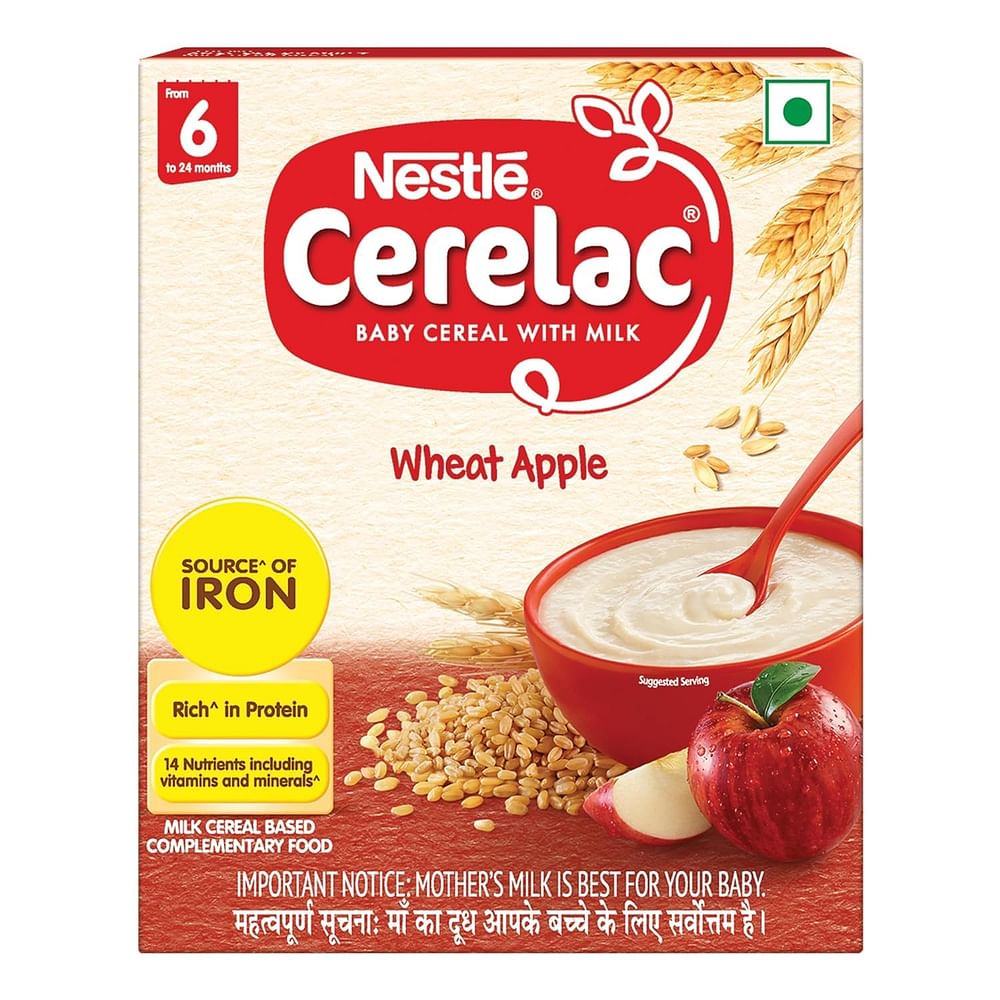 NESTLE CERELAC BABY CEREAL WITH MILK , WHEAT APPLE ,STAGE 1