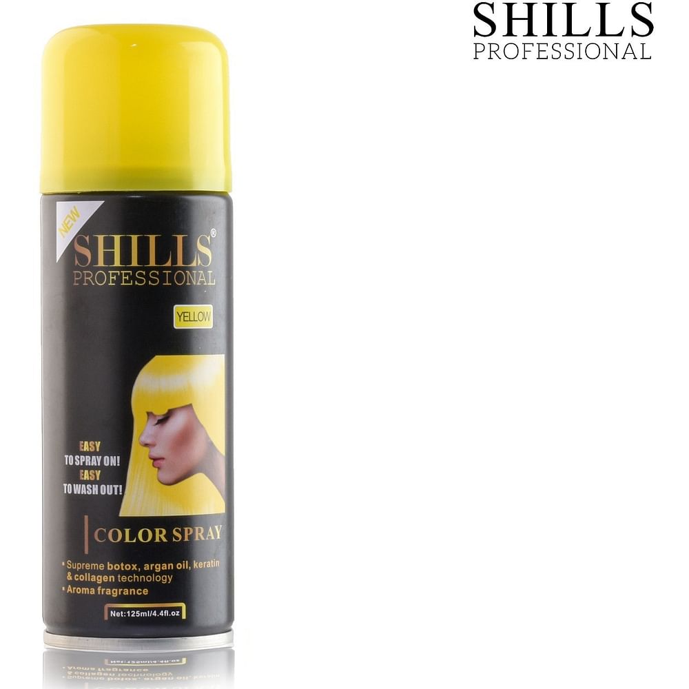 SHILLS PROFESSIONAL HAIR COLOR SPRAY YELLOW