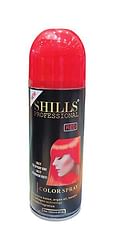 SHILLS PROFESSIONAL TEMPORARY HAIR COLOR SPRAY , RED COLOR: RED