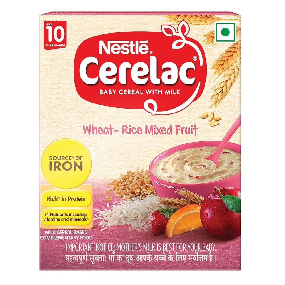 NESTLE CERELAC STAGE 3, Wheat - Rice Mixed Fruit , From 10 to 24 Months (10 MONTHS+)