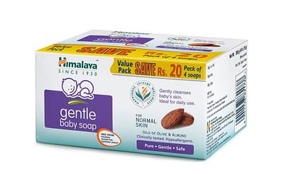 HIMALAYA GENTLE BABY SOAP 75 G (PACK OF 4)