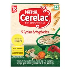 NESTLE CERELAC BABY CEREAL WITH MILK , 5 GRAINS & VEGETABLES ,STAGE 5