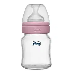 CHICCO WELL-BEING GLASS FEEDING BOTTLE (120ML, SLOW FLOW) NEUTRAL