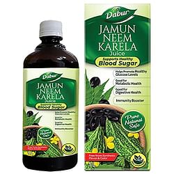 DABUR JAMUN NEEM KARELA JUICE: 100% AYURVEDIC HEALTH JUICE FOR IMMUNITY BOOSTING-1L