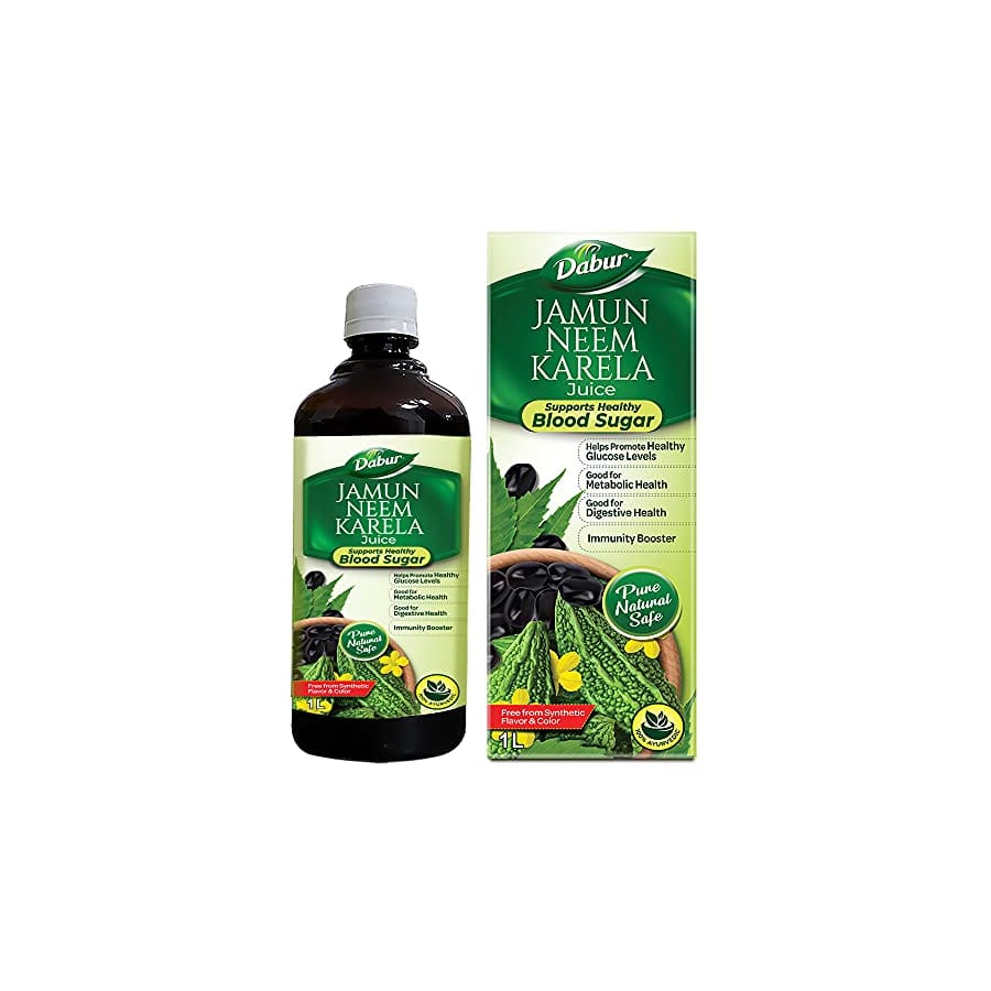 DABUR JAMUN NEEM KARELA JUICE: 100% AYURVEDIC HEALTH JUICE FOR IMMUNITY BOOSTING-1L