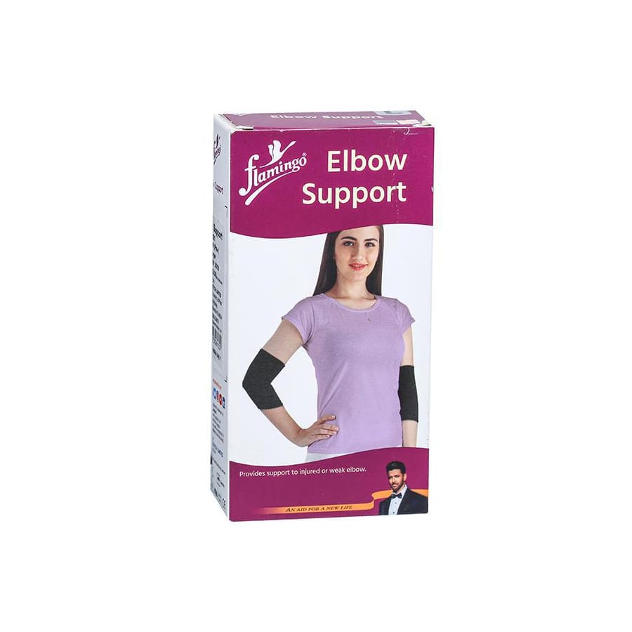 FLAMINGO ELBOW SUPPORT PREMIUM - ELBOW BRACE FOR UNISEX WORKOUT ELBOW COMPRESSION SLEEVES FOR PAIN RELIEF - SIZE XL
