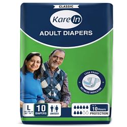 KARE MED CLASSIC TAPE STYLE ADULT DIAPERS - L SIZE