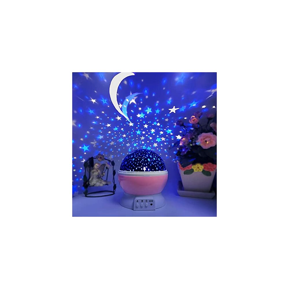 STAR MASTER ROTATING 360 DEGREE MOON NIGHT LIGHT LAMP PROJECTOR WITH COLORS AND USB CABLE, LAMP FOR KIDS ROOM NIGHT BULB