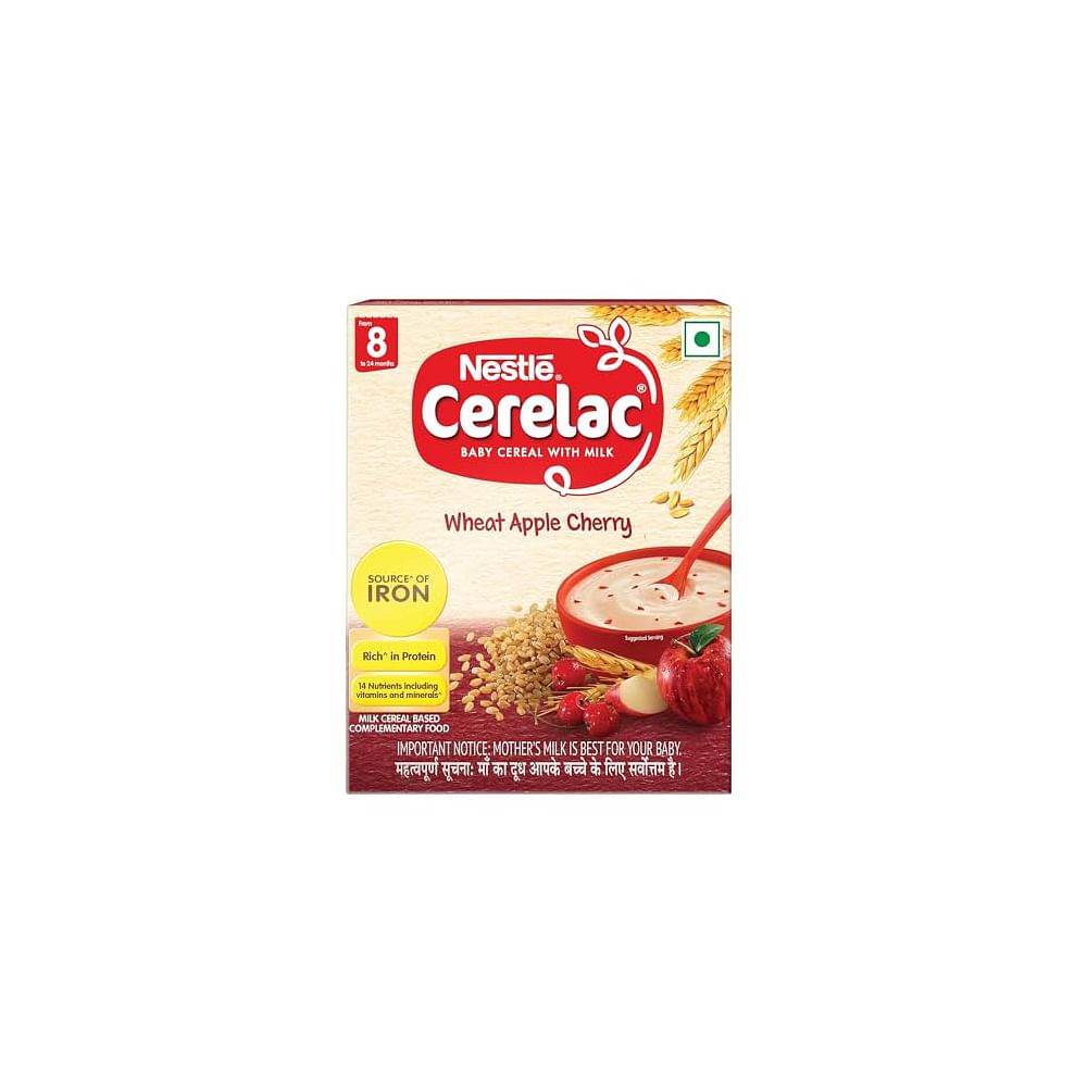 NESTLE CERELAC BABY CEREAL WITH MILK , WHEAT APPLE CHERRY ,STAGE 2