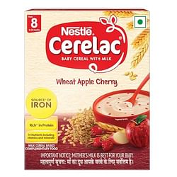 NESTLE CERELAC BABY CEREAL WITH MILK , WHEAT APPLE CHERRY ,STAGE 2