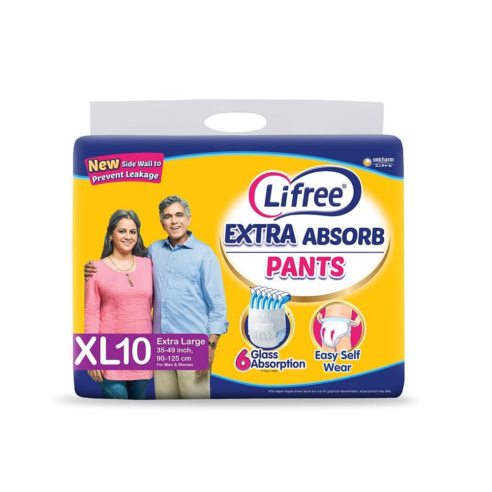 LIFREE EXTRA ABSORB PANTS NEW SIDE WALL TO PREVENT LEAKAGE XL