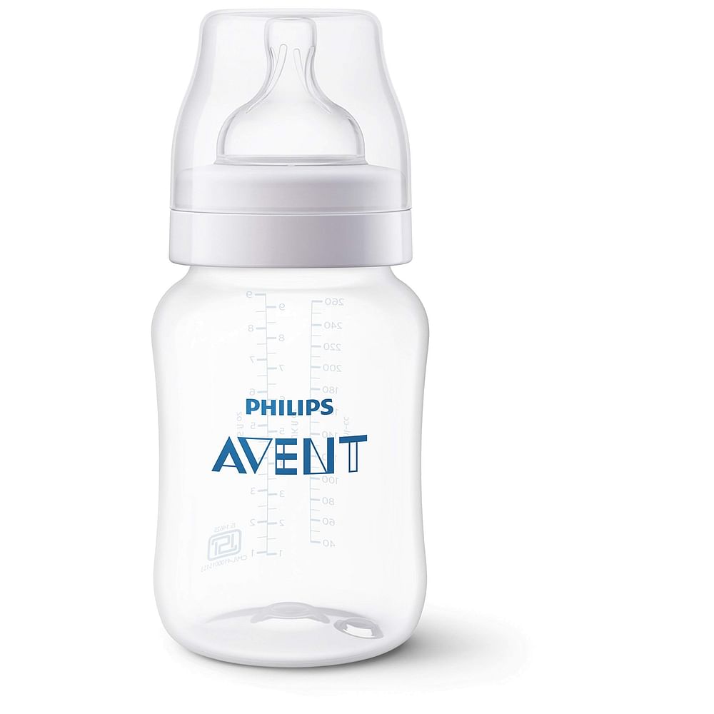 PHILIPS AVENT 260ML CLASSIC PLUS FEEDING BOTTLE (SINGLE PACK), WHITE COLOUR