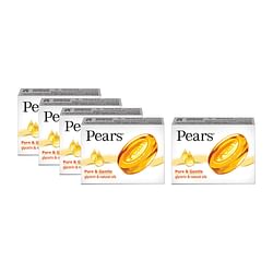 PEARS PURE & GENTLE SOAP WITH NATURAL OILS 125 G (BUY 4 GET 1 FREE)