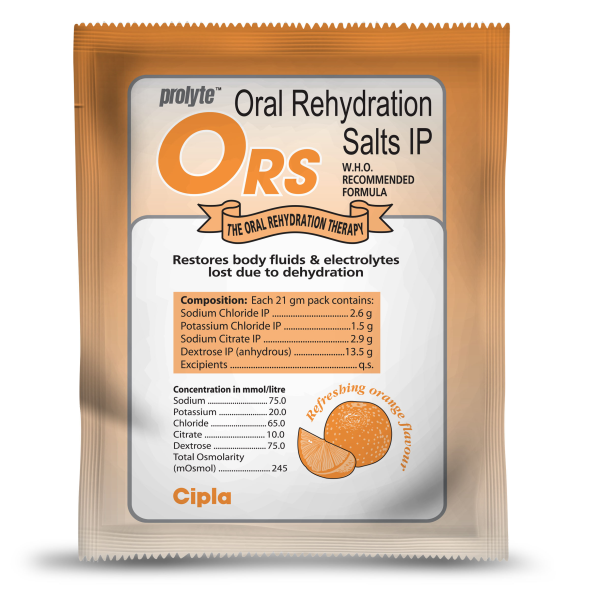 ORS FOR REHYDRATION, BODY FLUID RESTORATION (PACK OF 10)