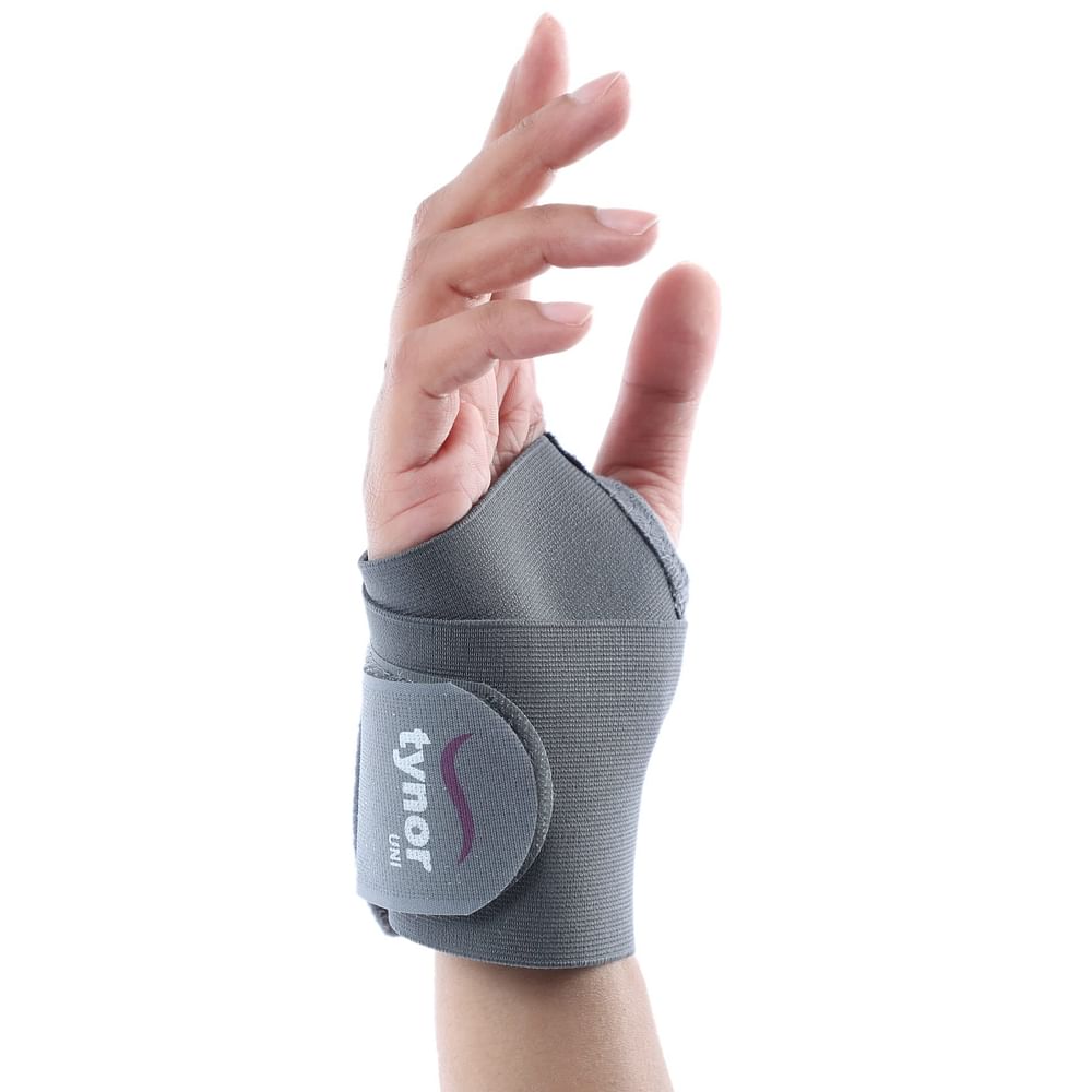 TYNOR WRIST BRACE WITH THUMB, GREY, UNIVERSAL SIZE, 1 UNIT