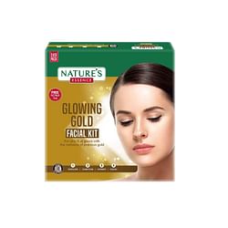 NATURE'S ESSENCE GLOWING GOLD FACIAL KIT 60GM+15ML 1'S