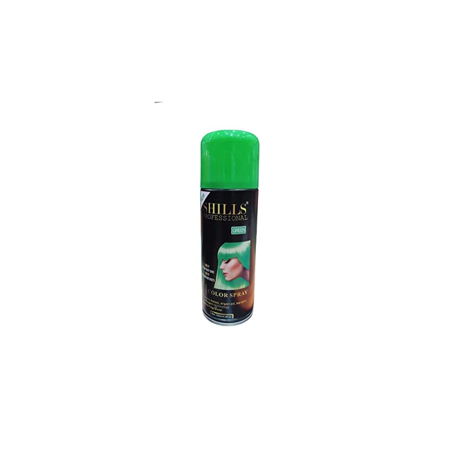 SHILLS PROFESSIONAL TEMPORARY HAIR COLOR SPRAY GREEN