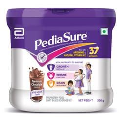 PEDIASURE HEALTH AND NUTRITION DRINK POWDER FOR KIDS GROWTH - 200G JAR (CHOCOLATE)