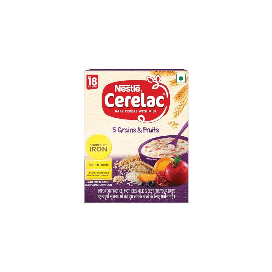 NESTLE CERELAC BABY CEREAL WITH MILK , 5 GRAINS & FRUITS ,STAGE 5