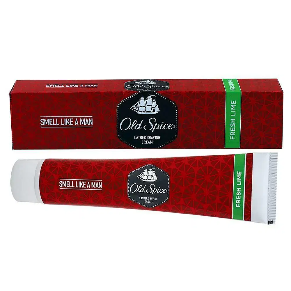 OLD SPICE FRESH LIME LATHER SHAVE CREAM 70 G (PACK OF 2)