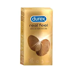 DUREX REAL FEEL CONDOMS, 10 COUNT