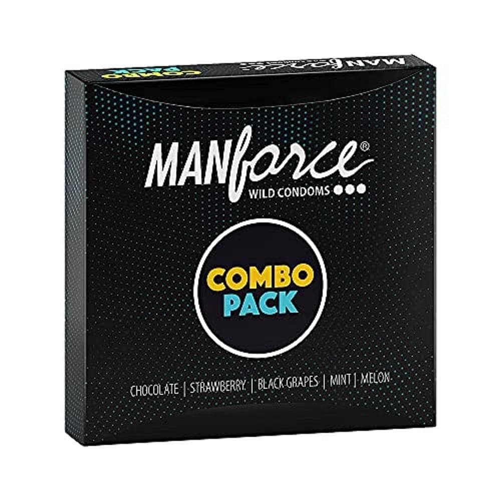 MANFORCE COMBO PACK CHOCOLATE STRAWBERRY COFFEE BLACK GRAPES MELON CONDOM (20 PCS)