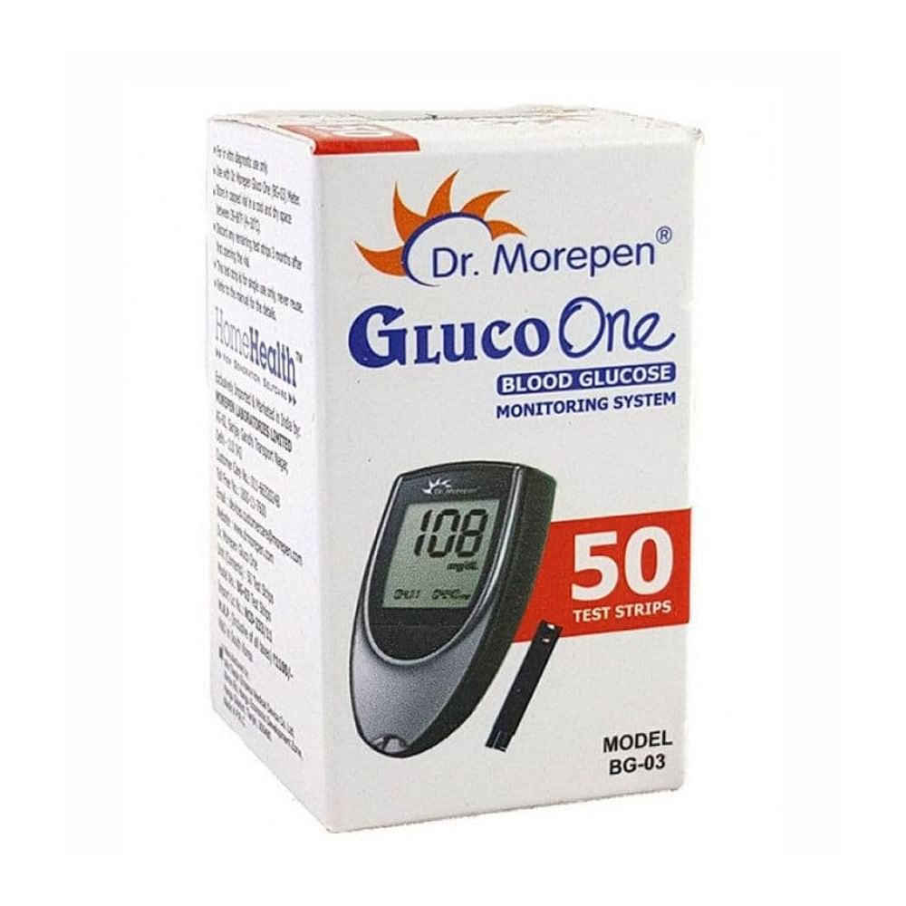 DR. MOREPEN BG-03 BLOOD GLUCOSE TEST STRIPS 50S PACK