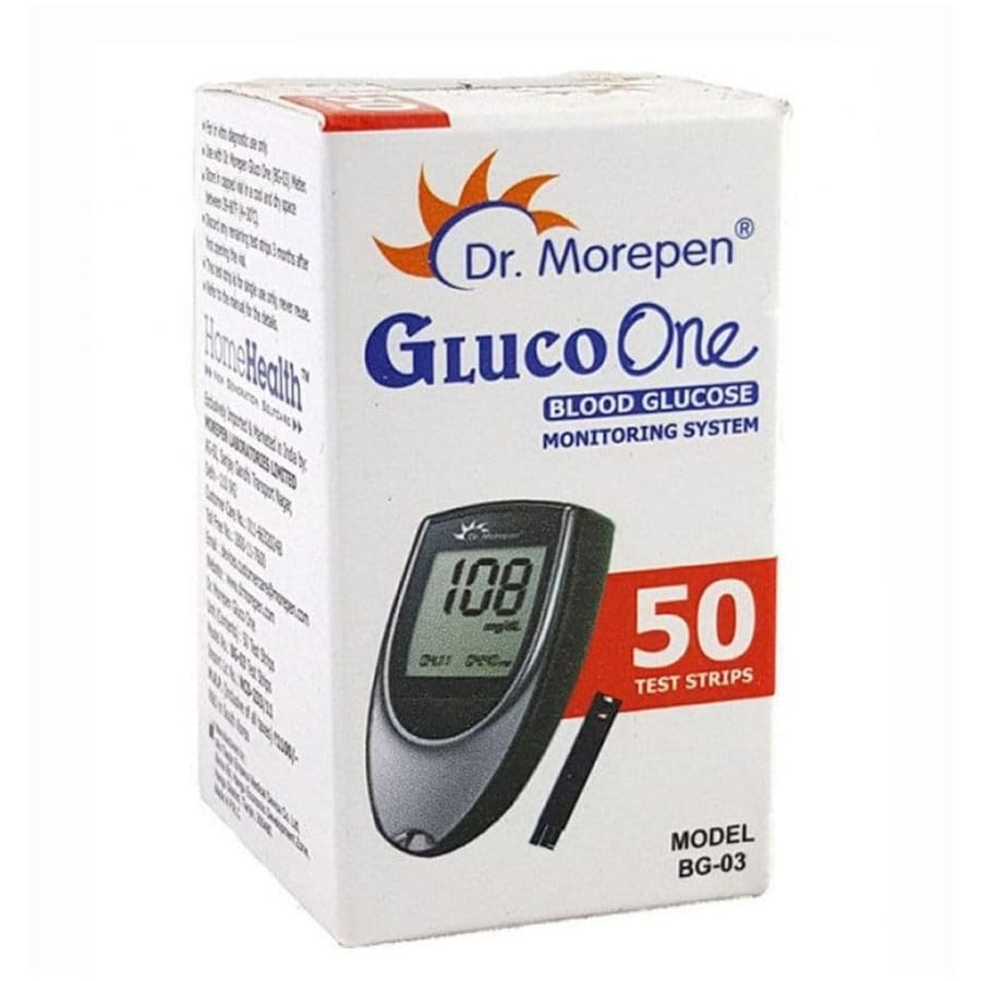 DR. MOREPEN BG-03 BLOOD GLUCOSE TEST STRIPS 50S PACK