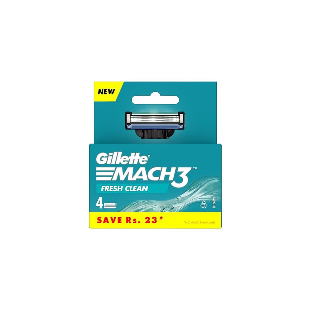 GILLETTE MACH3 SHAVING CARTRIDGE 4 PCS