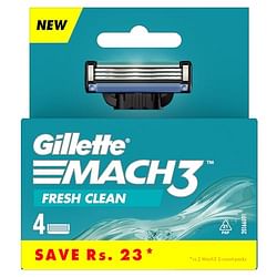 GILLETTE MACH3 SHAVING CARTRIDGE 4 PCS