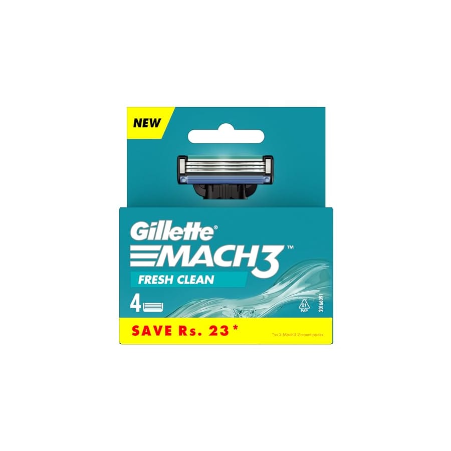 GILLETTE MACH3 SHAVING CARTRIDGE 4 PCS